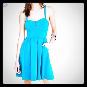 Express Sweetheart Cami Button-down Dress